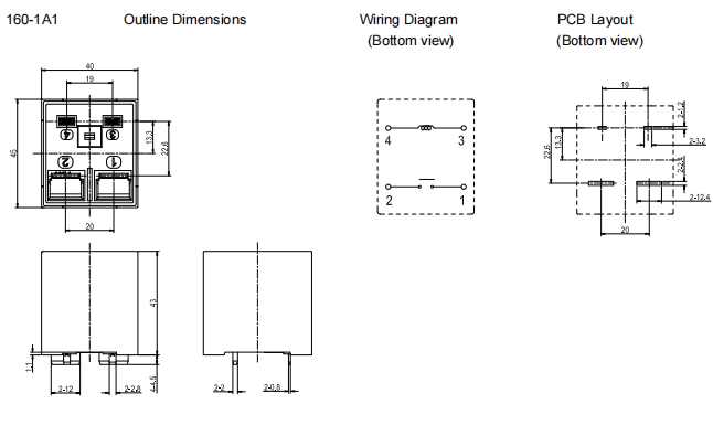 fh66ne-160 Outline Dimension